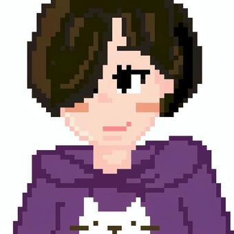 ドット絵の女の子6 ドット絵,ピクセルアート,ショートヘアー,パーカー,ゲーム,かわいい,女の子,女性,女,人のイラスト素材