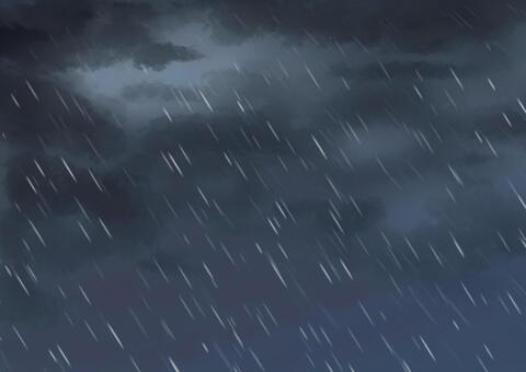 豪雨 豪雨,雨,土砂降り,雷雨,天気,災害,嵐,台風,荒れ模様,大雨のイラスト素材