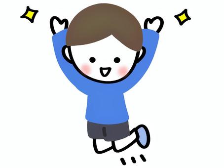 boy playing banzai, JPG and PNG boy playing banzai, banzai, blessed, jump, JPG and PNG