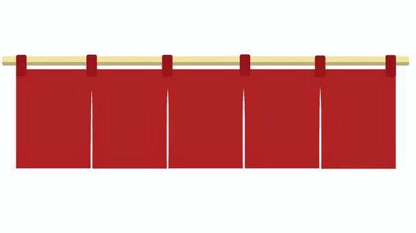 のれん　赤 のれん,店,商店,和風,フレーム,暖簾,老舗,シンボル,入り口,店舗のイラスト素材