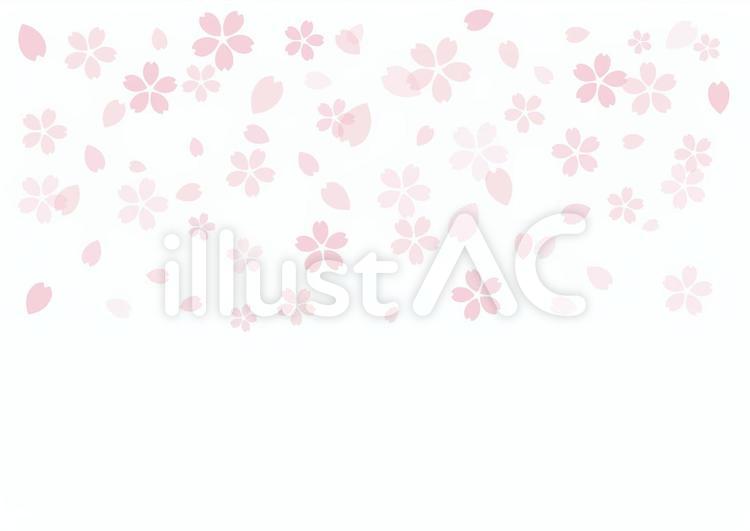 淡いピンクの桜の背景 和柄,和風,桜のイラスト素材