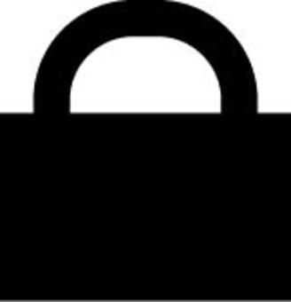 バッグアイコン バッグ,鞄,袋,入れ物,セカンドバッグ,アイコン,モノクロ,ピクト,ファッションのイラスト素材