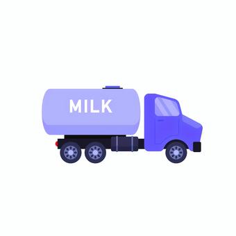 乗り物 029 乗り物 029 ミルクトラック,タンクローリー,トラック,ミルク,運搬,配達,食品運送,物流,車,イラストのイラスト素材