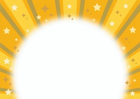 星の黄色集中線_黄背景_下方 星の黄色集中線_黄背景_下方 集中線,背景,黄色,星,キラキラ,輝き,放射,放射状,効果線,光線のイラスト素材