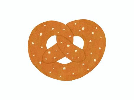 プレッツェル プレッツェル,パン,食べ物,手書き,かわいい,ドイツ,焼き菓子,小麦粉のイラスト素材