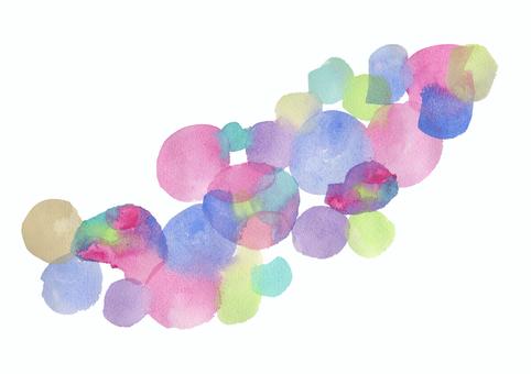 手描きテクスチャー＿丸のあしらい