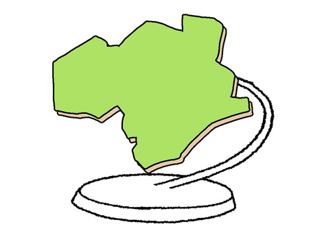 とくしま とくしま,地図,オブジェ,pop調,手描き,挿絵,ワンポイント,素材,商用可,無料のイラスト素材