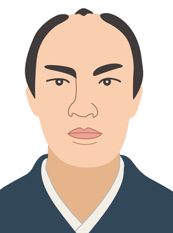 小松帯刀（カラー） 小松帯刀,小松清廉,歴史,幕末,日本史,武士,薩摩,薩長同盟,江戸時代,明治のイラスト素材