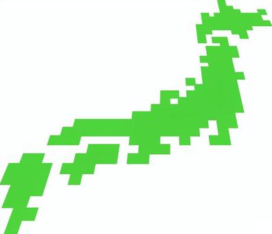 ドット日本列島 日本地図,ドット,地図,日本列島,地形,マップ,日本のイラスト素材