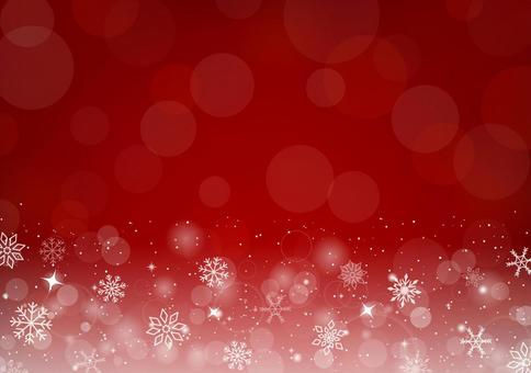 キラキラな冬の背景 クリスマス,背景,キラキラ,雪,赤色,玉ボケ,アブストラクト,冬,フレーム,チラシのイラスト素材