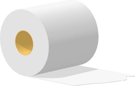 トイレットペーパー 日用品,紙,トイレットペーパー,ロールペーパー,円筒形,白色,蛍光色,3dcg,立体,デフォルメのイラスト素材