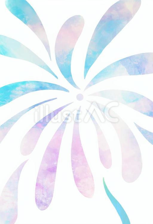 淡い水彩の打ち上げ花火 花火,打ち上げ花火,水彩のイラスト素材