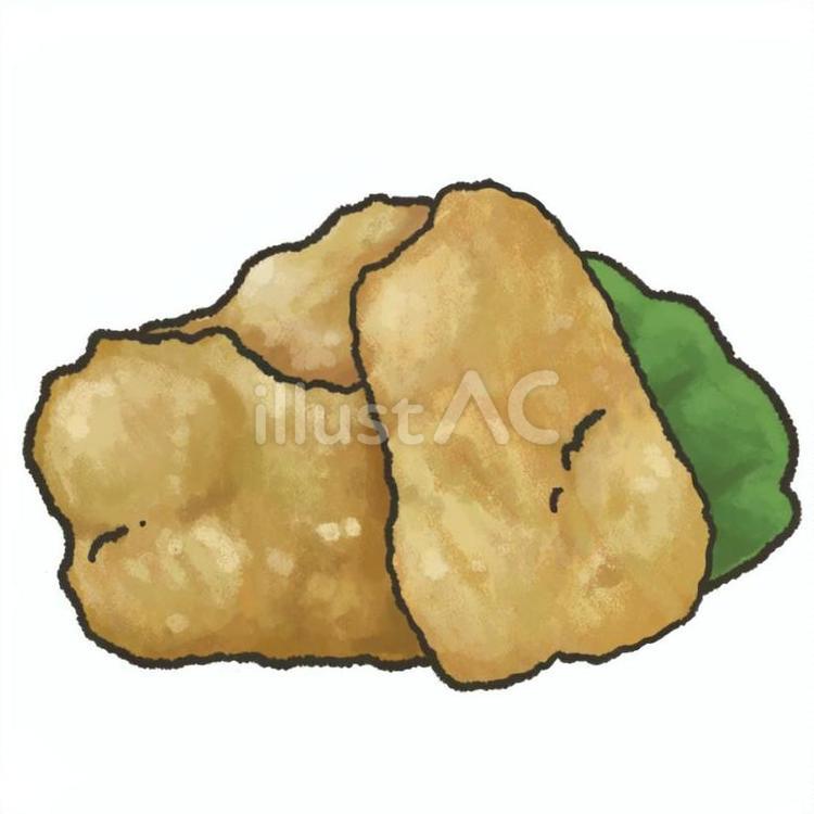 とり天 とり天,天ぷら,鶏のイラスト素材