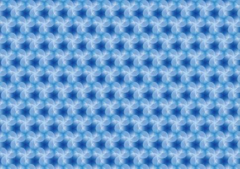 回転する円弧で構成された連続模様