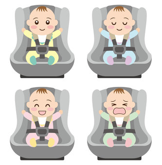 baby in child seat, JPG và PNG baby in child seat, đứa bé, ghế trẻ em, xe hơi, JPG và PNG