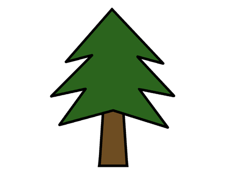 杉 杉,ヒノキ科,常緑高木,針葉樹,花粉,花粉症,アレルギー,イラストのイラスト素材