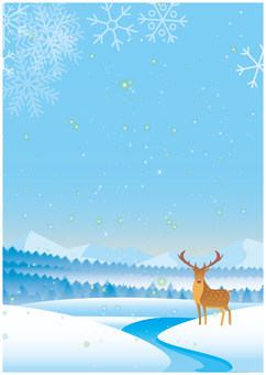 冬の雪国背景 冬の雪国背景 冬,雪,林,冬季,森林,クリスマス,植物,12月,クリスマスイブ,森のイラスト素材