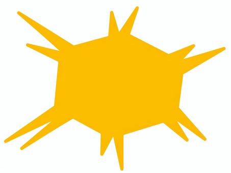 Spiky balloon yellow, JPG, PNG and EPS Spiky balloon yellow, speech balloon, balloon, thorns, JPG, PNG and EPS
