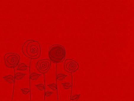 Illustration, rose, red, flashy, 