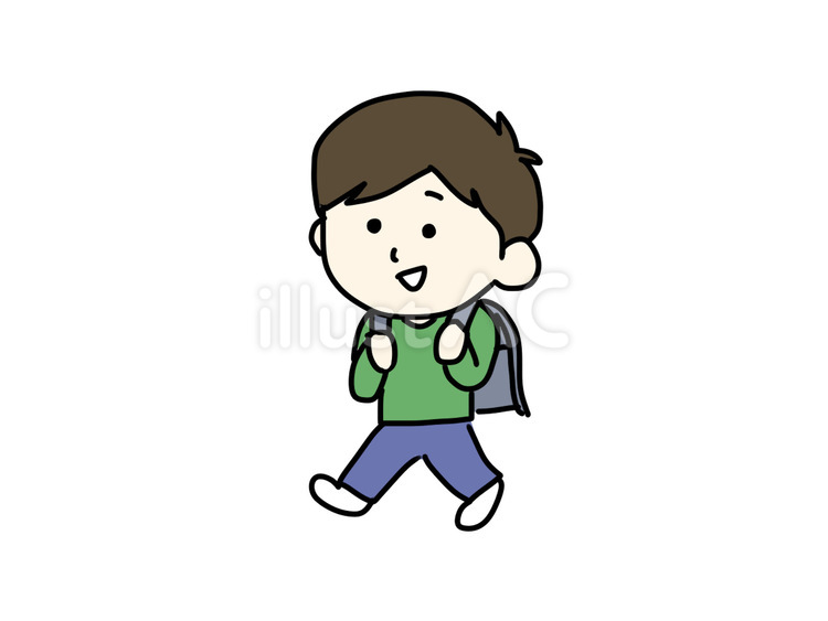 小学生の男の子 男の子,小学生,ランドセルのイラスト素材