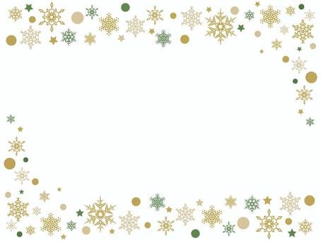 Snow crystal frame material 1-2, JPG, PNG and AI Snow crystal frame material 1-2, , JPG, PNG and AI
