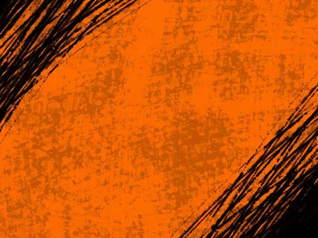 Illustration, orange, black, background, 