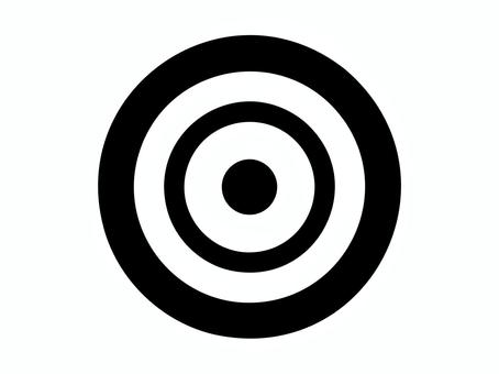 シンプルな的のアイコン(モノクロ) シンプルな的のアイコン(モノクロ) 的,ターゲット,射的,目印,シンプル,目標,くじ,当選,大当たり,当たりのイラスト素材