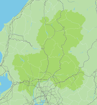 岐阜県と周辺地域を含むロードマップ 岐阜,岐阜県,長野,日本地図,富山,地図,マップ,愛知,愛知県,白川郷のイラスト素材