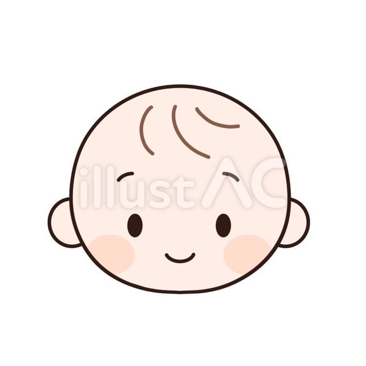 赤ちゃんの顔 人物,赤ちゃん,育児のイラスト素材