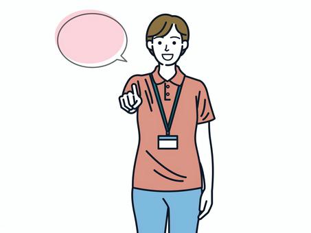 チャイムを鳴らす女性ヘルパー ヘルパー,在宅介護,女性,チャイム,訪問,動作,案内,紹介,ポーズ,笑顔のイラスト素材
