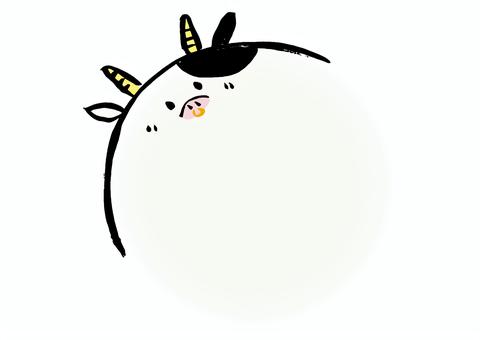 牛の精肉・牛乳コーナー円形ポップフレーム 牛,フレーム,牛肉,肉,精肉,枠,円,カラー,動物,生き物のイラスト素材