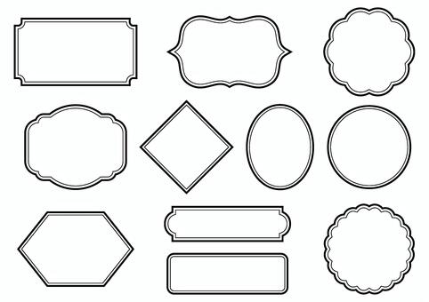 Illustration, frame, simple, decorative frame, 