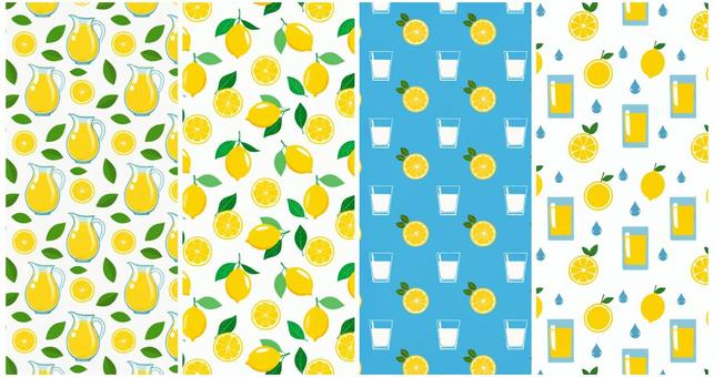 爽やかレモンパターン 爽やかレモンパターン レモン,イタリア,シチリア,レモネード,夏,料理,爽やか,酸っぱい,可愛い,自然のイラスト素材