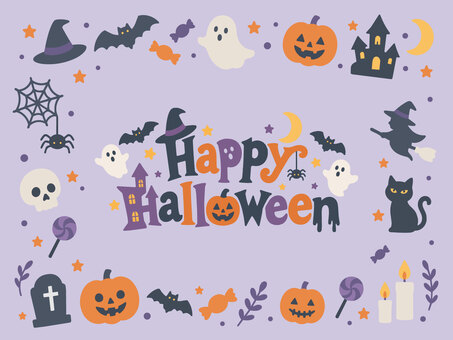 ハロウィンフレーム 猫,ハロウィン,ハロウィン背景,ハロウィンフレーム,happy,halloween,ハッピーハロウィン,秋,10月,イベントのイラスト素材