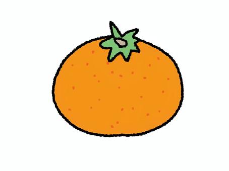 みかん みかん,食べ物,ビタミン,pop調,手描き,挿絵,ワンポイント,素材,商用可,無料のイラスト素材