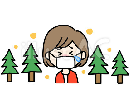 花粉症の女性