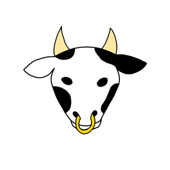 牛 牛,牧場,ミルク,カフ,モーのイラスト素材