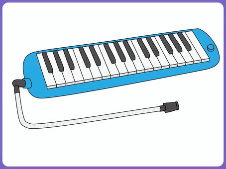 学用品_鍵盤ハーモニカ01 鍵盤ハーモニカ,学用品,楽器のイラスト素材