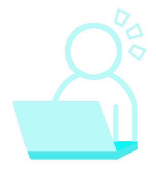 仕事中アイコン 人物,人,pc,パソコン,ノートpc,事務員,デスクワーク,仕事,業務,仕事中のイラスト素材