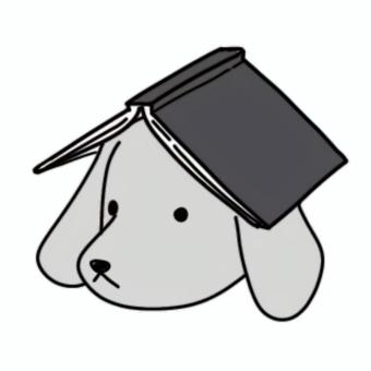 本を載せる犬(白黒) 本を載せる犬(白黒) 本,書籍,本屋,図書館,図書室,雑誌,漫画,犬,動物,ペットのイラスト素材