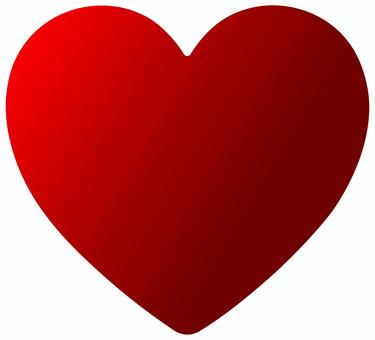 ワインレッドのハート