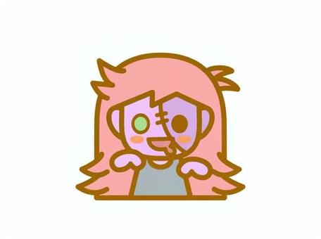 ゾンビの女の子 パープル ゾンビの女の子 パープル ゾンビ,女の子,モンスター,ハロウィン,ホラーのイラスト素材