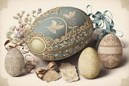 Fashionable cute lace easter egg, , JPG