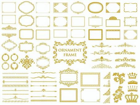黃金飾品, JPG, PNG 和 EPS 黃金飾品, 裝飾, 框架, 王冠, JPG, PNG 和 EPS
