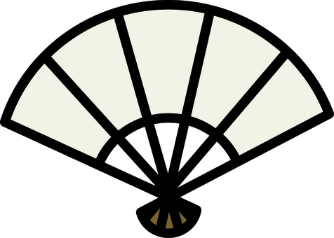白の扇子です。 扇子,シンプル,和風,日本,インテリア,小物,折りたたみ,伝統,雑貨,白のイラスト素材