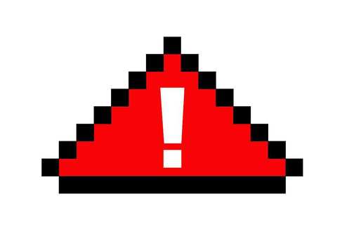 Caution mark (pixel art), , JPG and PNG