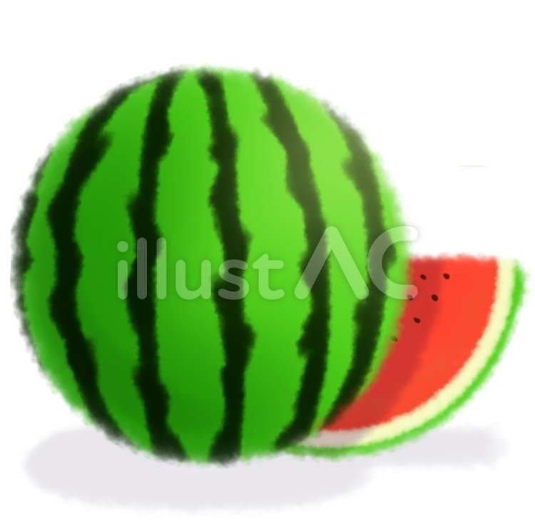 スイカ 夏,スイカ,夏休みのイラスト素材
