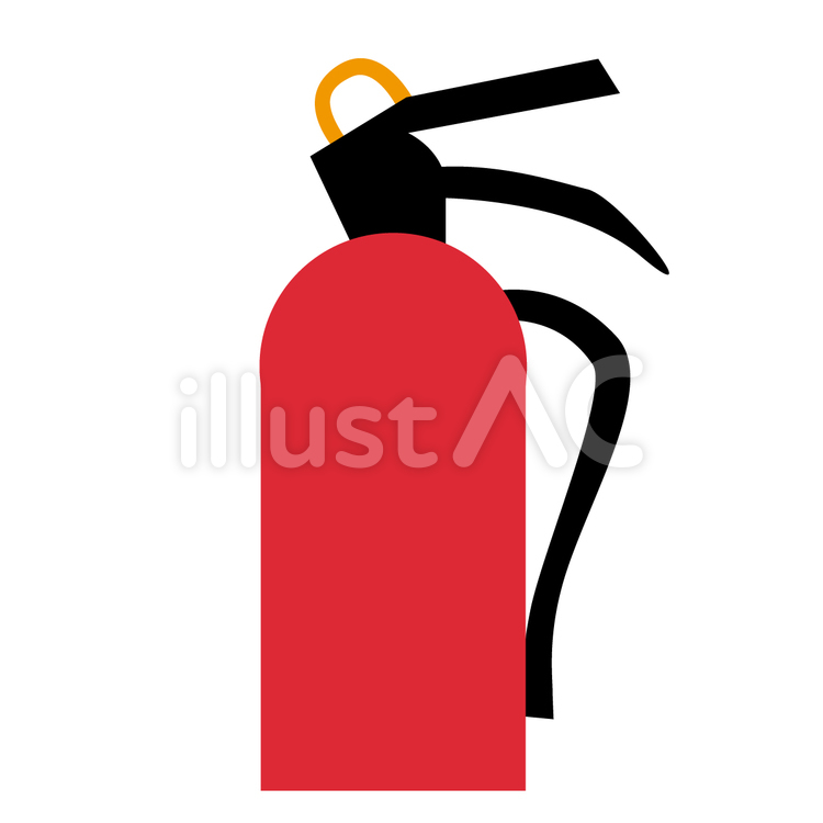 消火器 消火器,消火,防災のイラスト素材