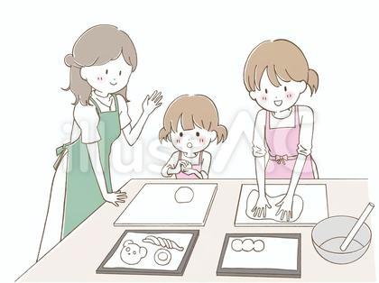 パン教室に参加する親子