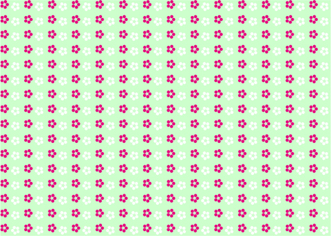 梅模様（緑色）